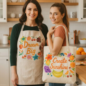 Creative Living Set: Apron + Tote Bag