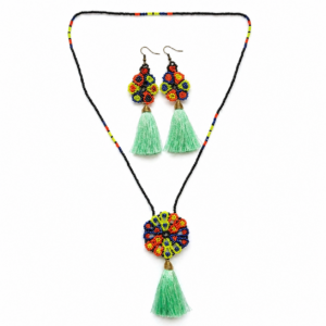 HANDMADE BEADED JEWELRY SET (MEXICO)