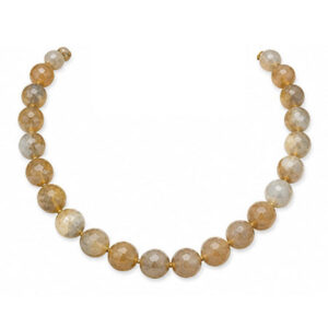 Earth-Tone Faceted Bead Necklace